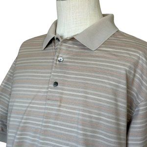 Ping Collection Polo Shirt - Size Large - 100% Mercerized Cotton - Tan